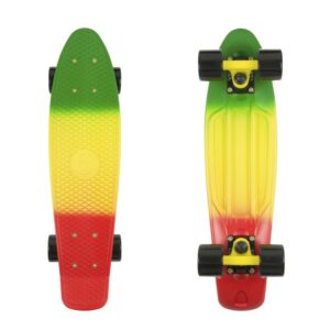 Penny Board Fish Classic 3Colors 22"  Green+Yellow+Red-Black-Black Fish