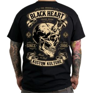 Triko Black Heart Devil Skull  Černá  3Xl Black heart