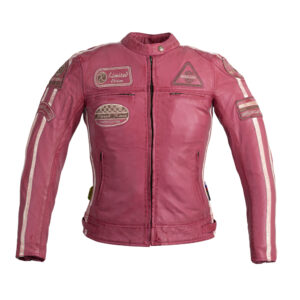 Dámská Kožená Moto Bunda W-Tec Sheawen Lady Pink  Růžová  3Xl W-tec