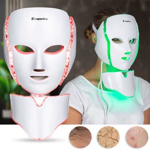 Ošetřující LED maska na obličej a krk inSPORTline Hilmana Insportline