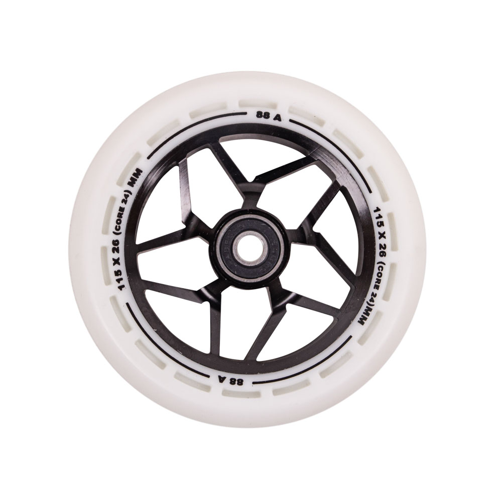 Kolečka LMT L Wheel 115 mm s ABEC 9 ložisky  černo-bílá Lmt