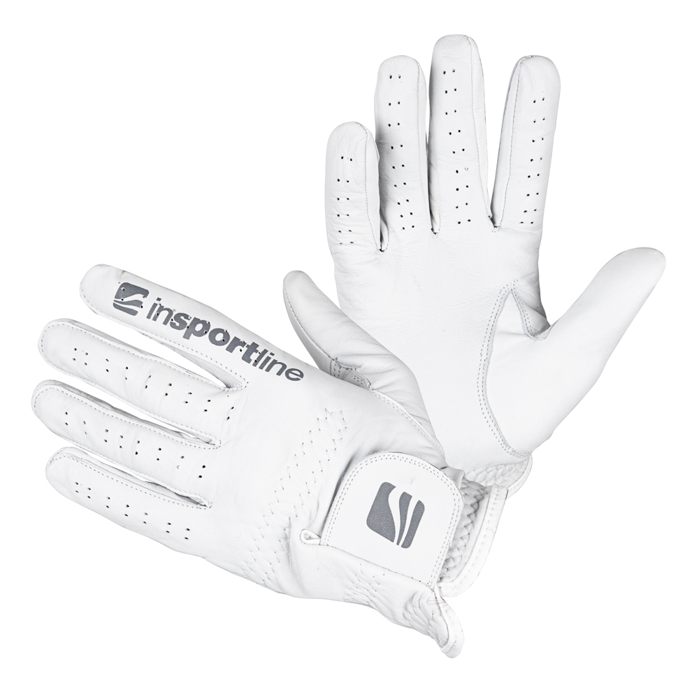 Pánské kožené rukavice inSPORTline Elmgreen  krémově bílá  M/L Insportline