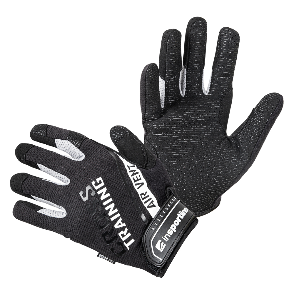Fitness rukavice inSPORTline Taladaro  S  černo-bílá Insportline