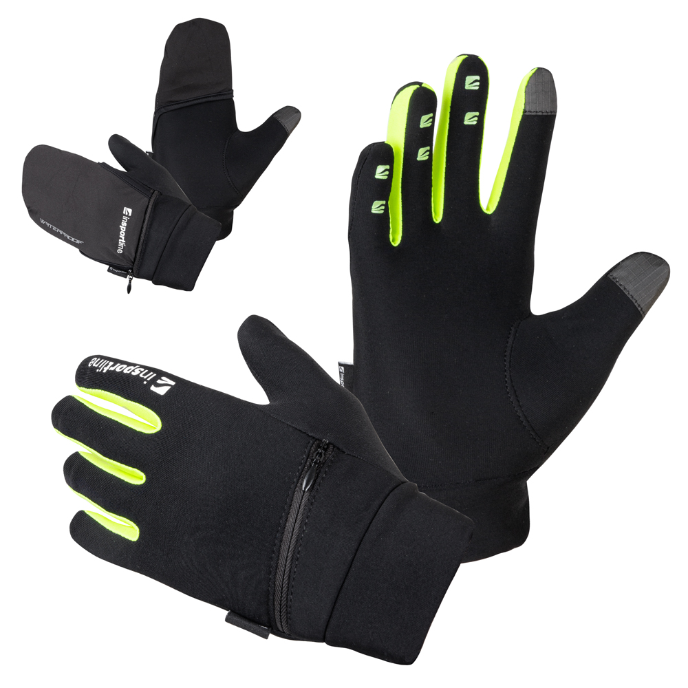 Běžecké rukavice inSPORTline Tibidabo  černá-fluo  S Insportline