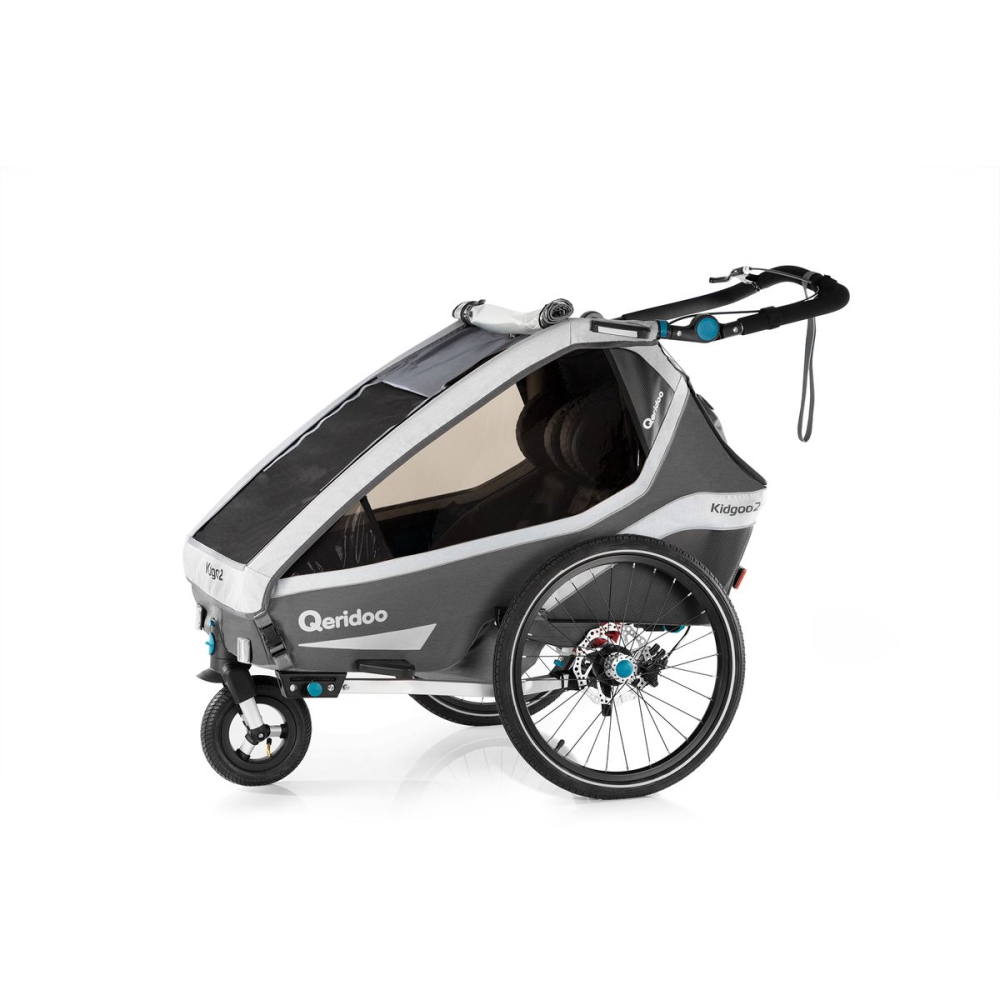 Multifunkční dětský vozík Qeridoo KidGoo 2 Sport  Anthracite Grey Qeridoo