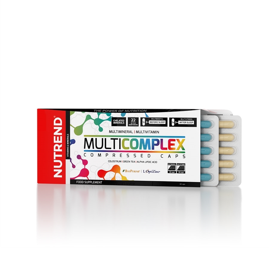 Vitamíny a minerály Nutrend Multicomplex Compressed Caps 60 kapsl Nutrend