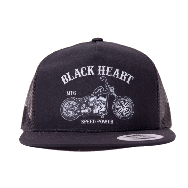 Kšiltovka BLACK HEART Bobber BLK Trucker  černá Black heart