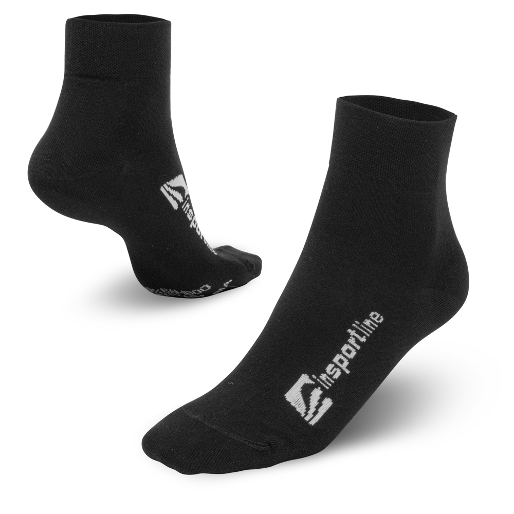 Bambusové střední ponožky inSPORTline Bambuo Crew  černá  35-38 Insportline