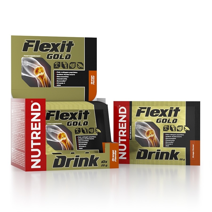 Kloubní výživa Nutrend Flexit Gold Drink 10 x 20 g  pomeranč Nutrend