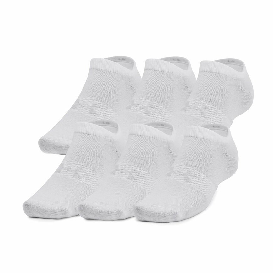 Unisex ponožky Under Armour Essential No Show 6 párů  White Under armour