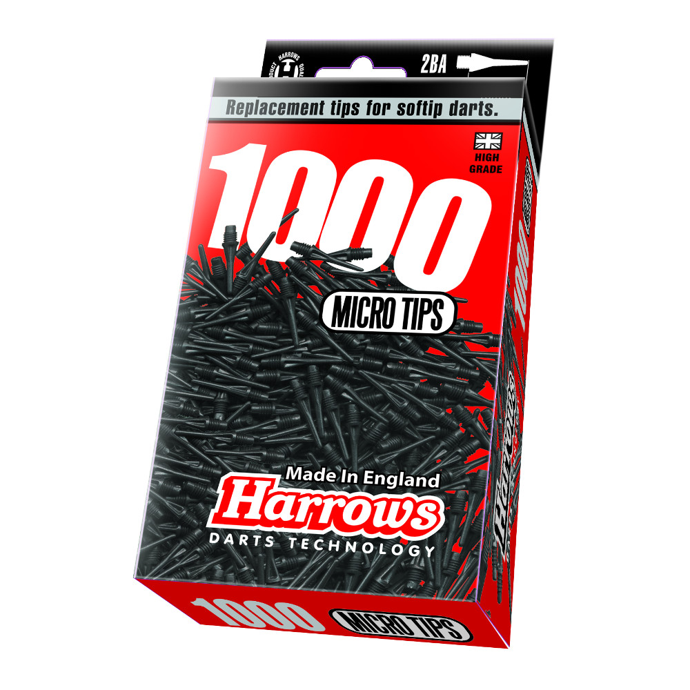 Hroty Hroty Harrows Star Soft 2BA 1000 ks  Black Harrows
