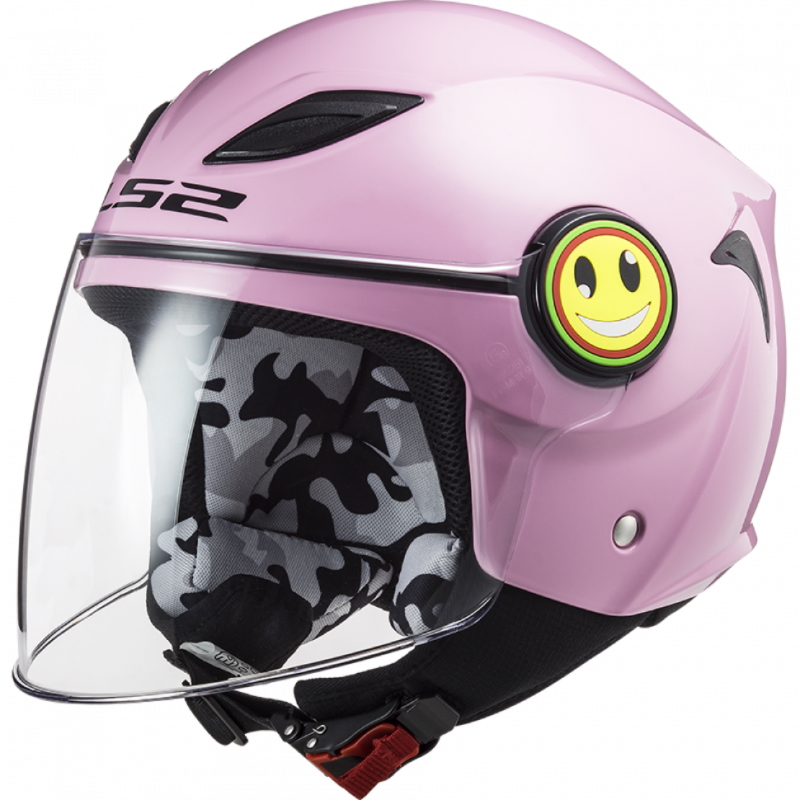 Dětská otevřená helma LS2 OF602 Funny  Gloss Pink  M (49-50) Ls2