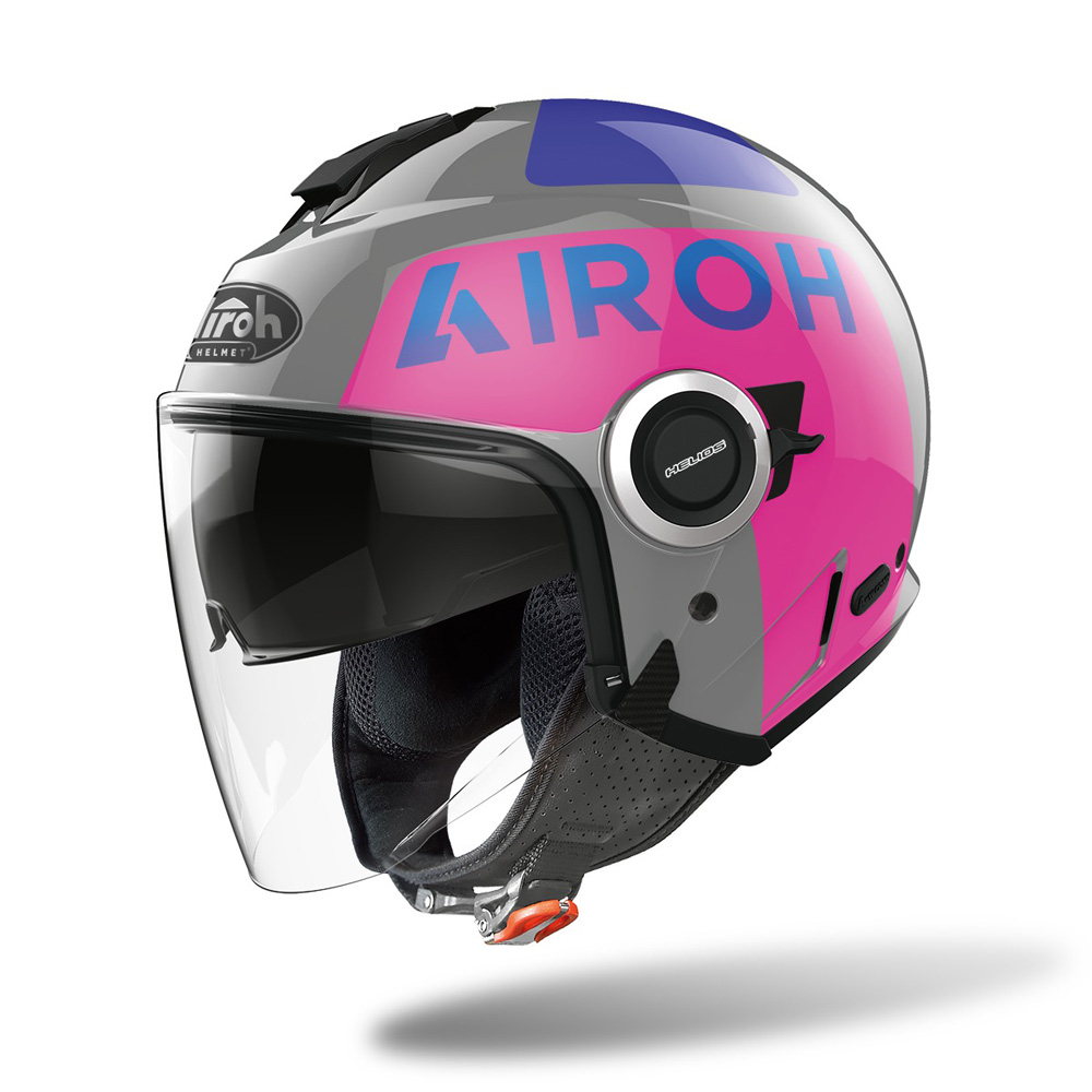 Moto přilba Airoh Helios Up lesklá růžová 2022  XS (53-54) Airoh
