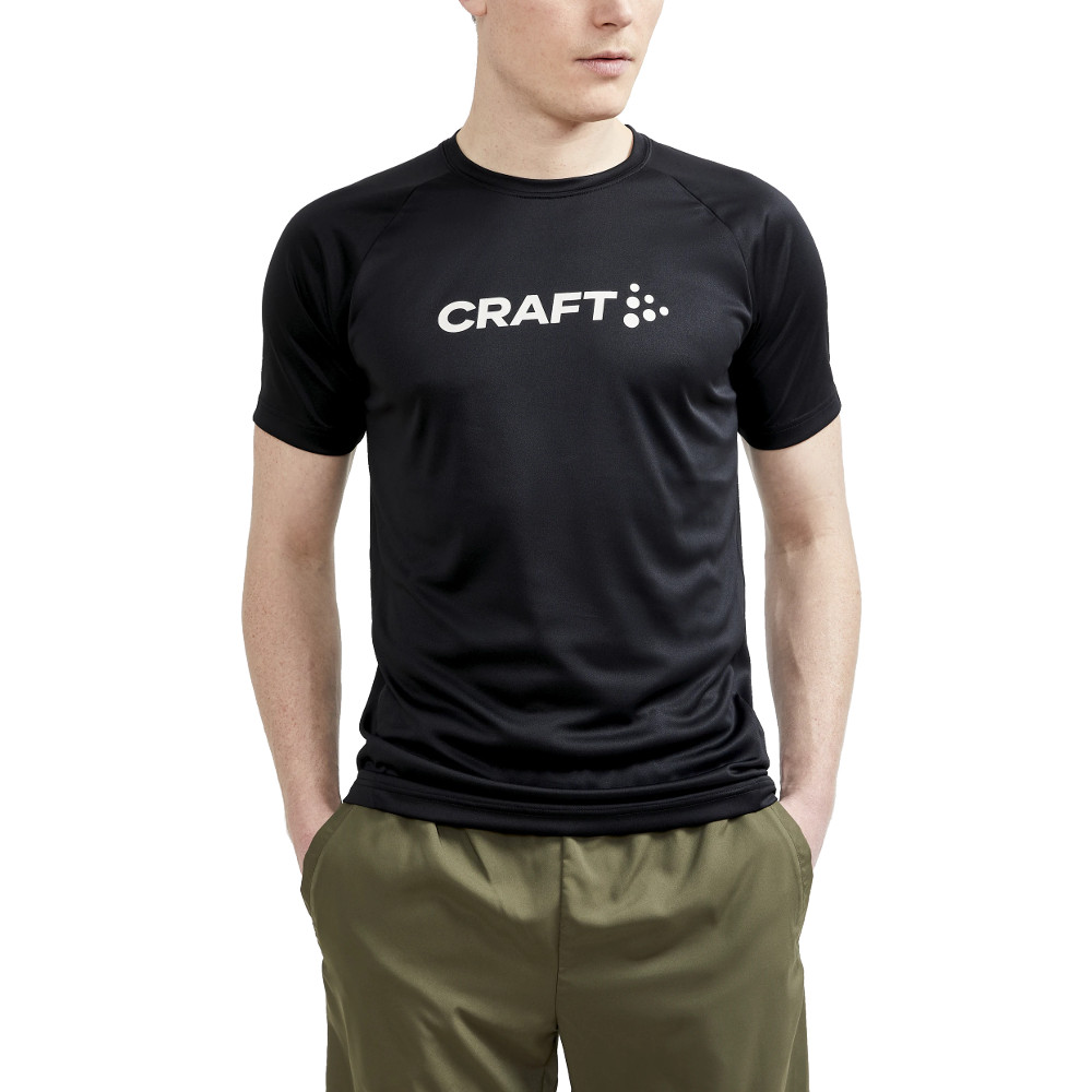 Pánské triko CRAFT CORE Unify Logo  černá  XS Craft
