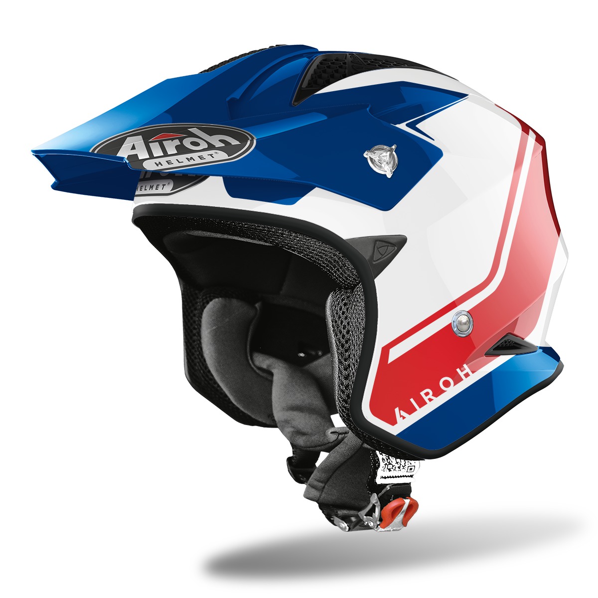 Moto přilba Airoh TRR-S Keen lesklá modrá/červená 2022  XS (53-54) Airoh