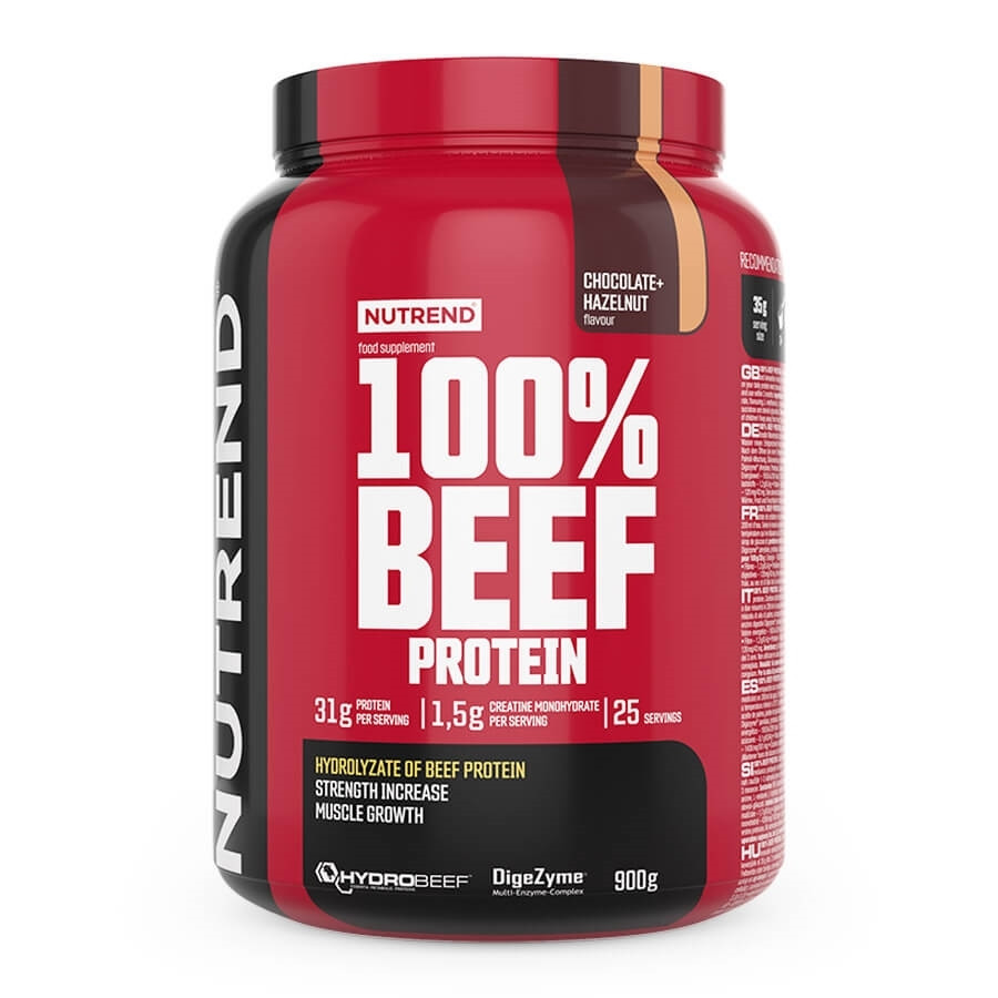 Hovězí bílkovina Nutrend 100% Beef Protein 900g Nutrend