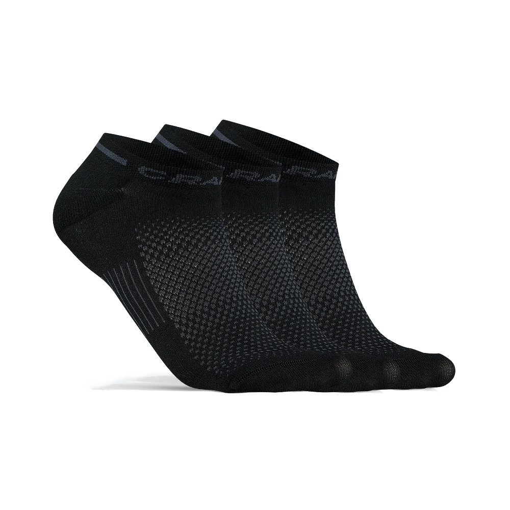 Kotníkové ponožky CRAFT CORE Dry Shaftless 3 páry  černá  34-36 Craft