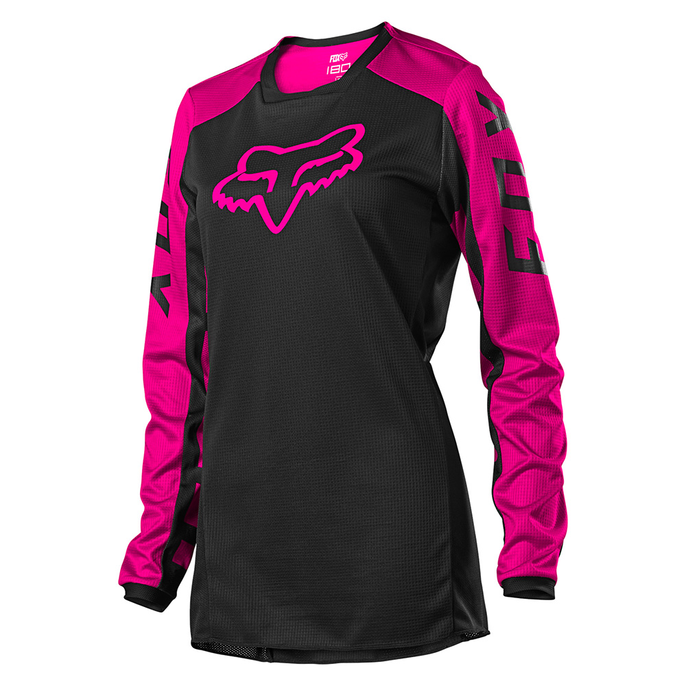 Motokrosový dres FOX 180 Djet Black pink MX22  černá/růžová  XS Fox