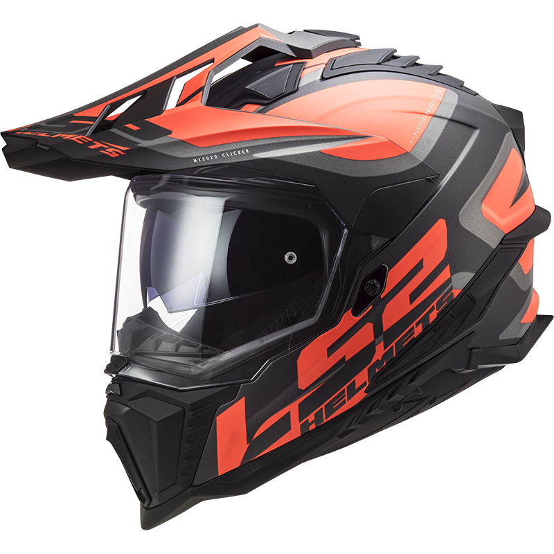 Enduro helma LS2 MX701 Explorer Alter  Matt Black Fluo Orange Ls2
