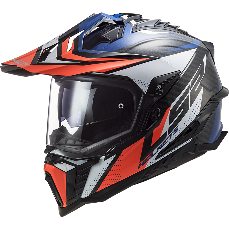 Enduro helma LS2 MX701 Explorer C Focus  Gloss Blue White Red Ls2