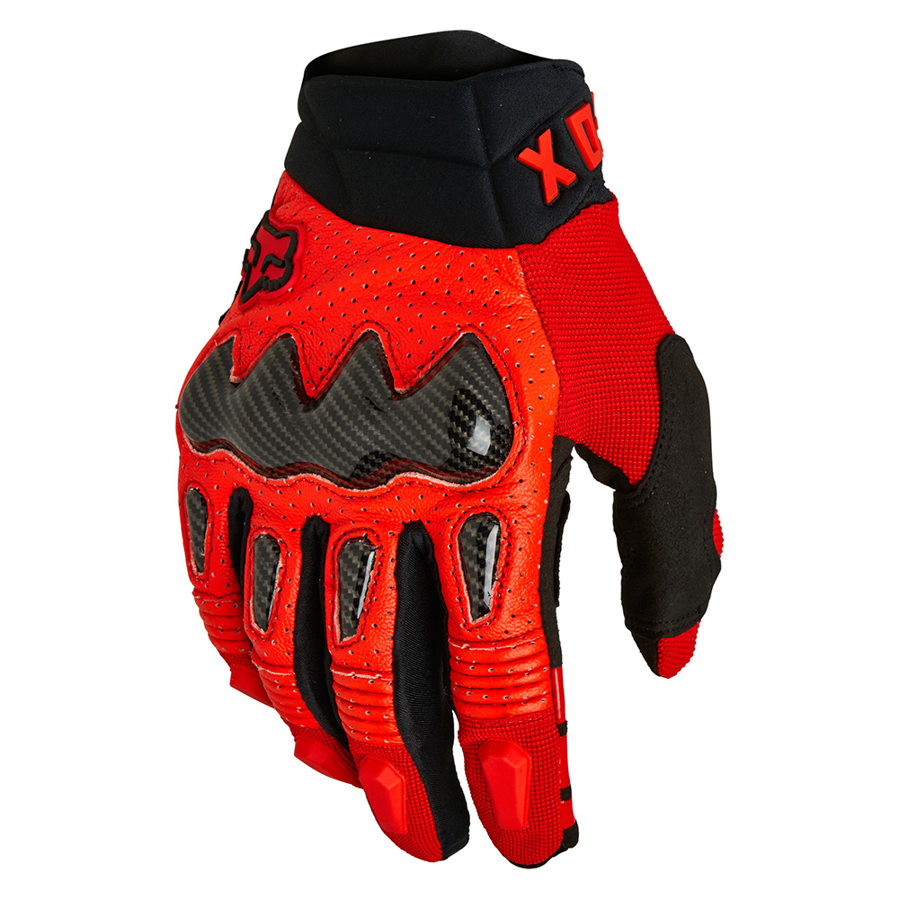 Motokrosové rukavice FOX Bomber Ce Fluo Red MX22  fluo červená  S Fox