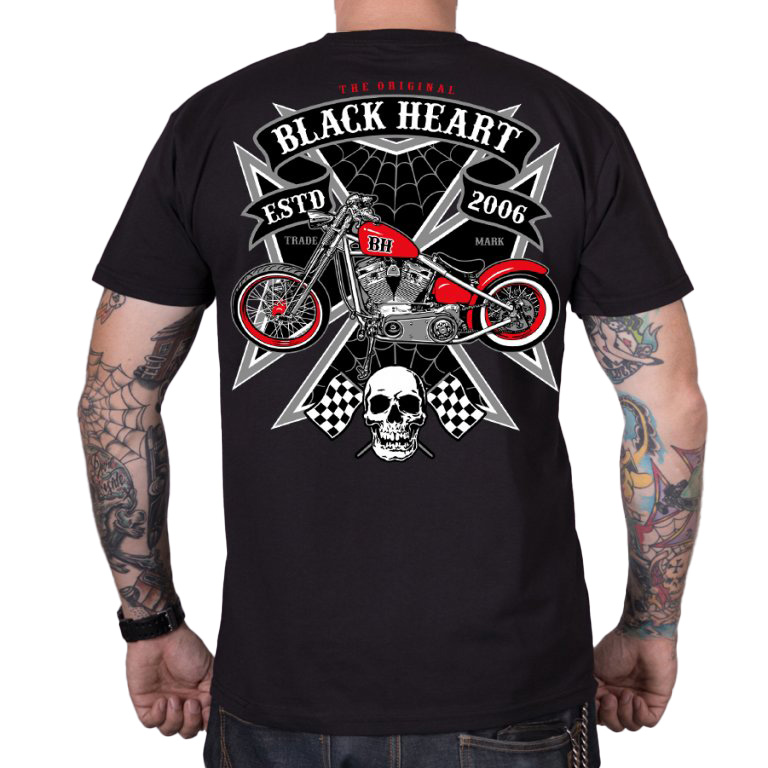 Triko BLACK HEART Iron  černá  XL Black heart