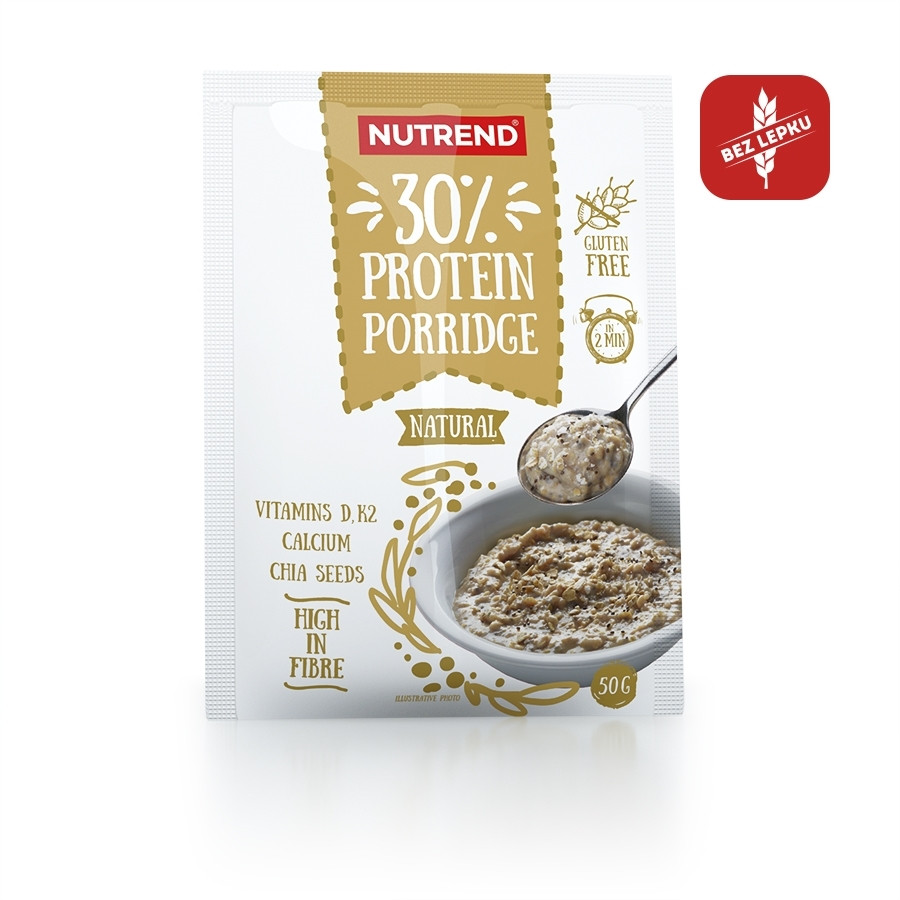 Proteinová ovesná kaše Nutrend Protein Porridge 1x50g  natural Nutrend