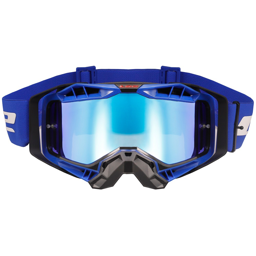 Motokrosové brýle LS2 Aura Pro Black Blue iridiové sklo Ls2