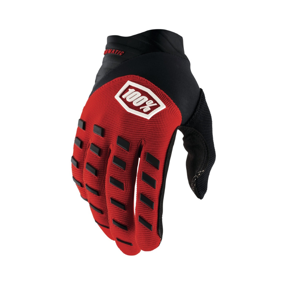 Motokrosové rukavice 100% Airmatic červená/černá  M  červená/černá 100%
