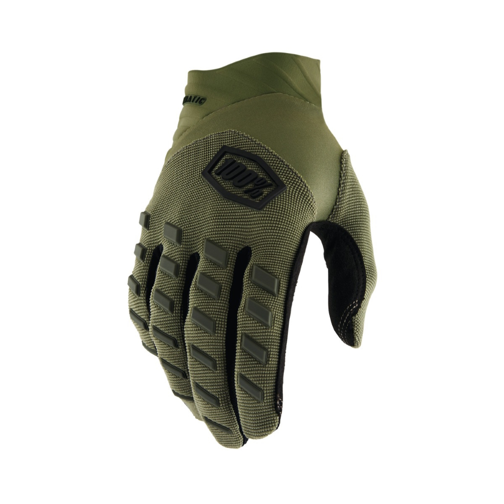 Motokrosové rukavice 100% Airmatic army zelená  M  army zelená 100%