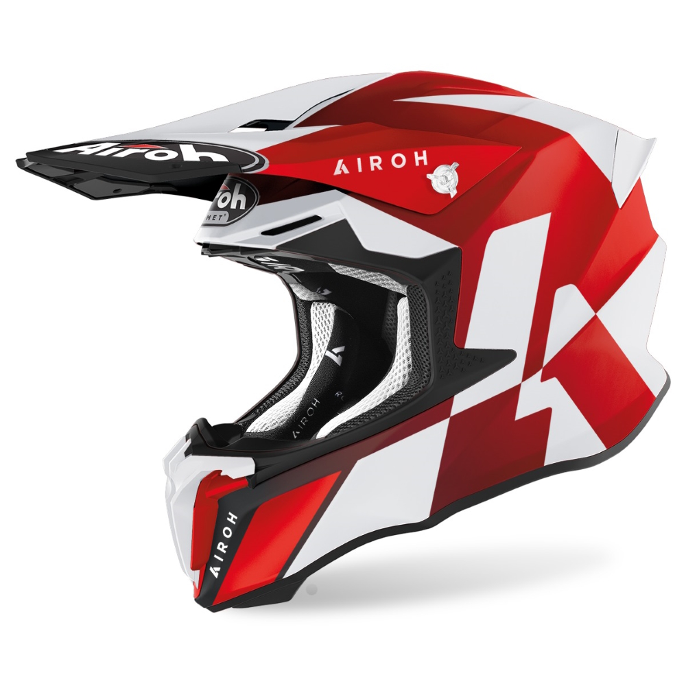 Moto přilba Airoh Twist 2.0 Lift červená matná  XS (53-54) Airoh