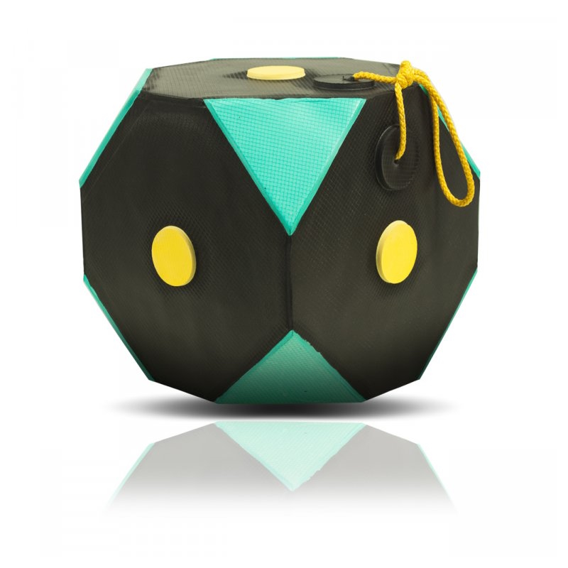Závěsná terčovnice Yate Cube Polimix 30x30x30cm černá-zelená Yate