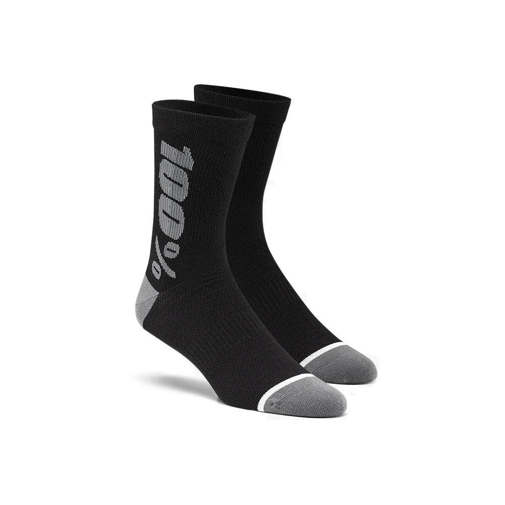 Merino ponožky 100% Rythym černé/šedé  S-M (38-42) 100%