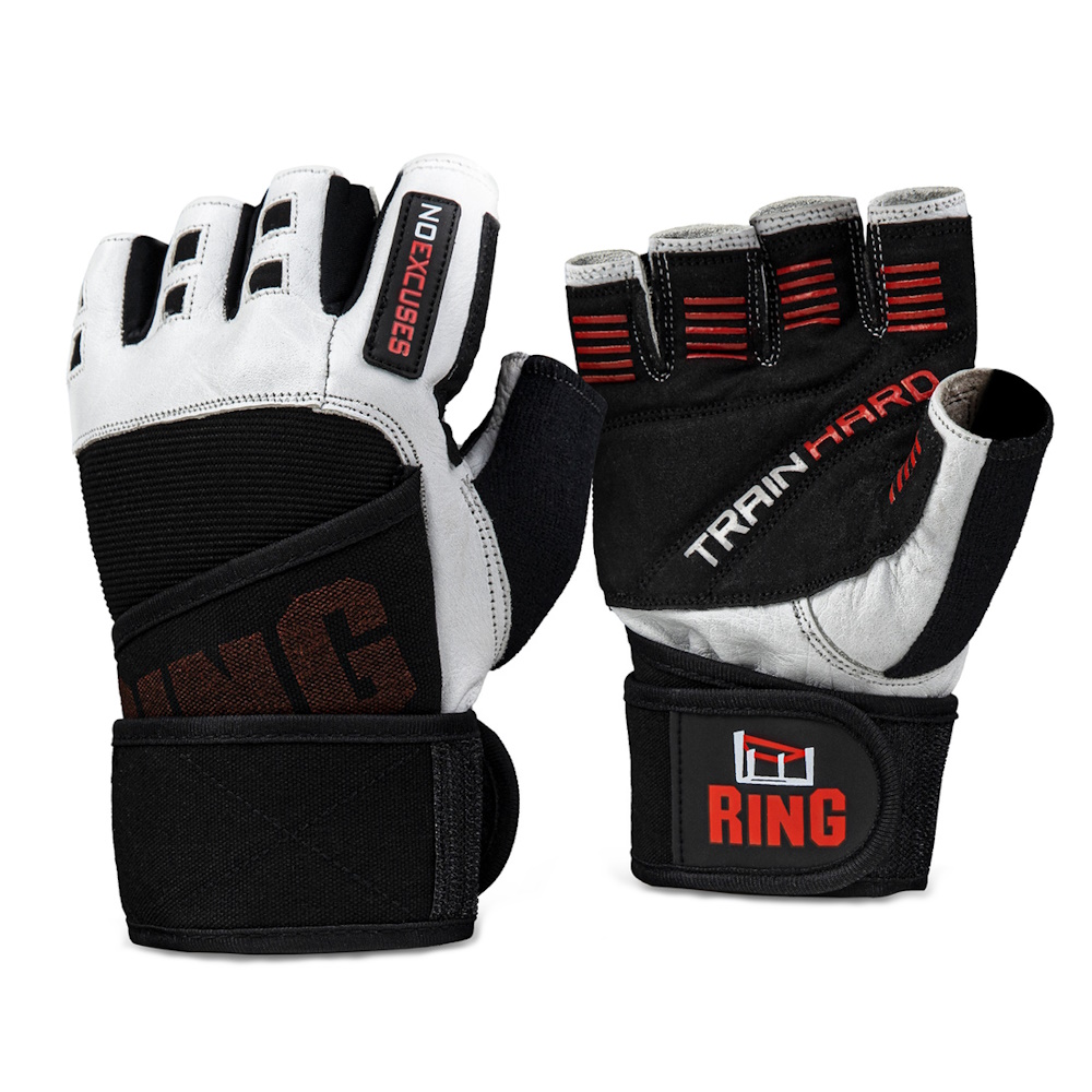 Fitness rukavice inSPORTline Shater  černo-bílá  S Insportline (by ring sport)