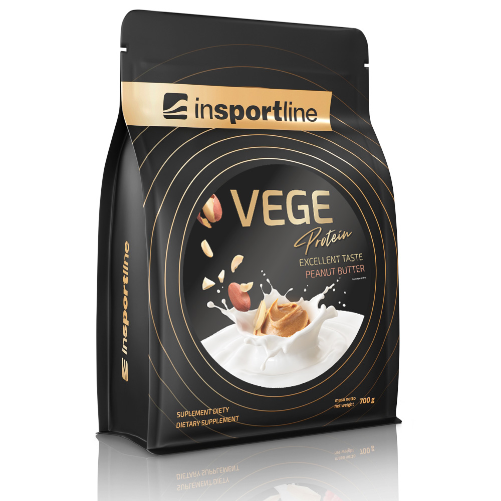 Doplněk stravy inSPORTline VEGE Protein příchuť arašídové máslo 700g Insportline