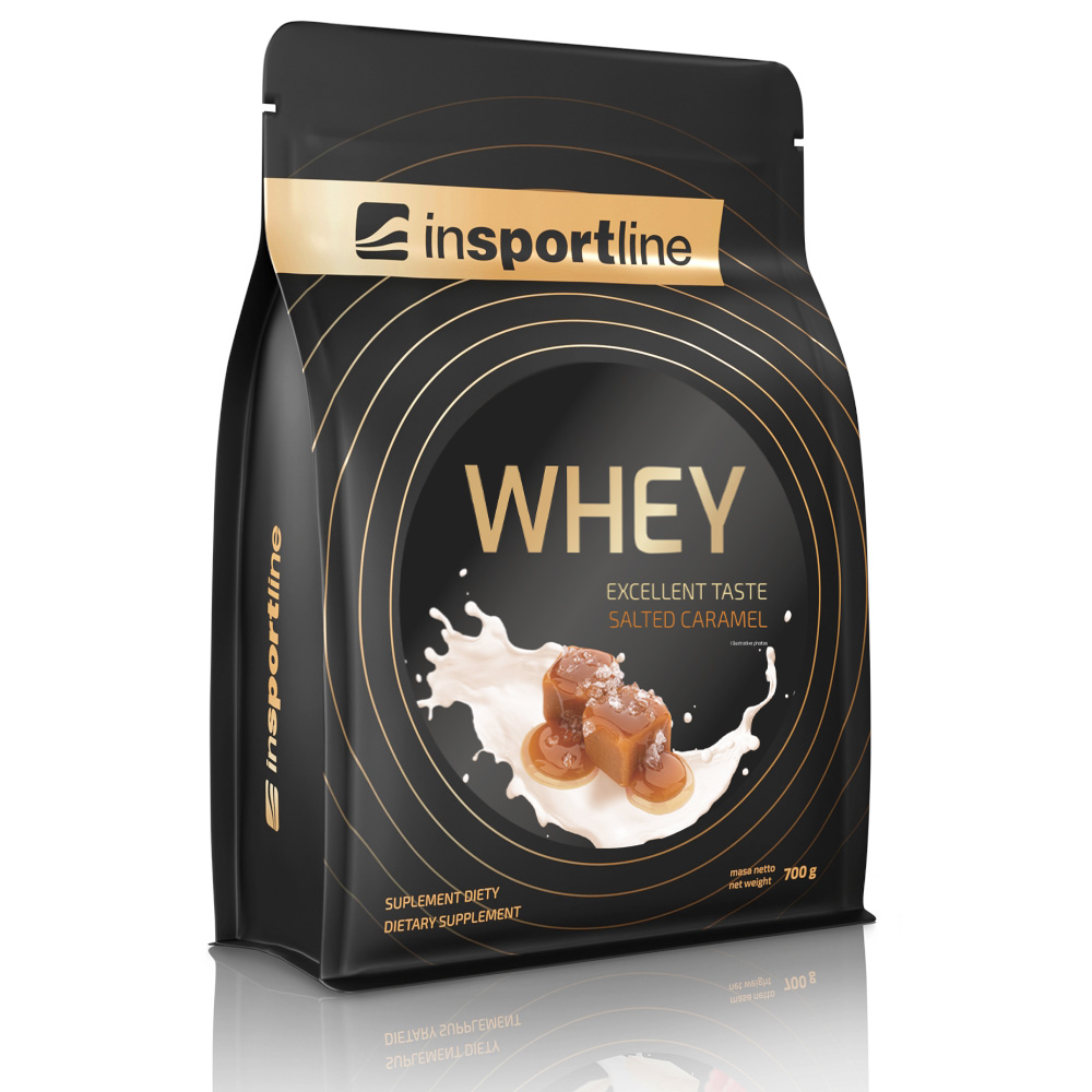 Doplněk stravy inSPORTline WHEY Protein příchuť slaný karamel 700g Insportline