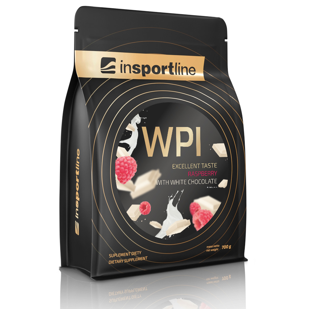 Doplněk stravy inSPORTline WPI Protein příchuť malina s bílou čokoládou 700g Insportline