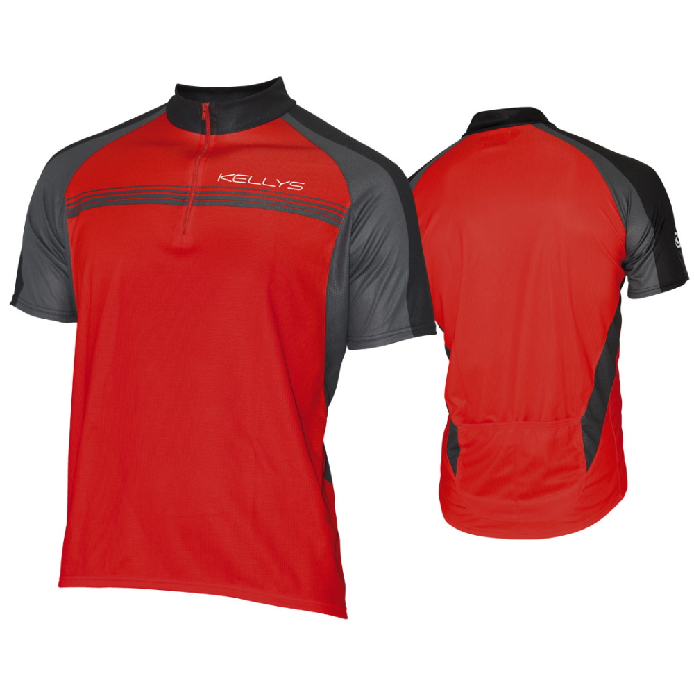 Cyklistický dres Kellys Pro Sport - krátký rukáv  červená  XS Kellys