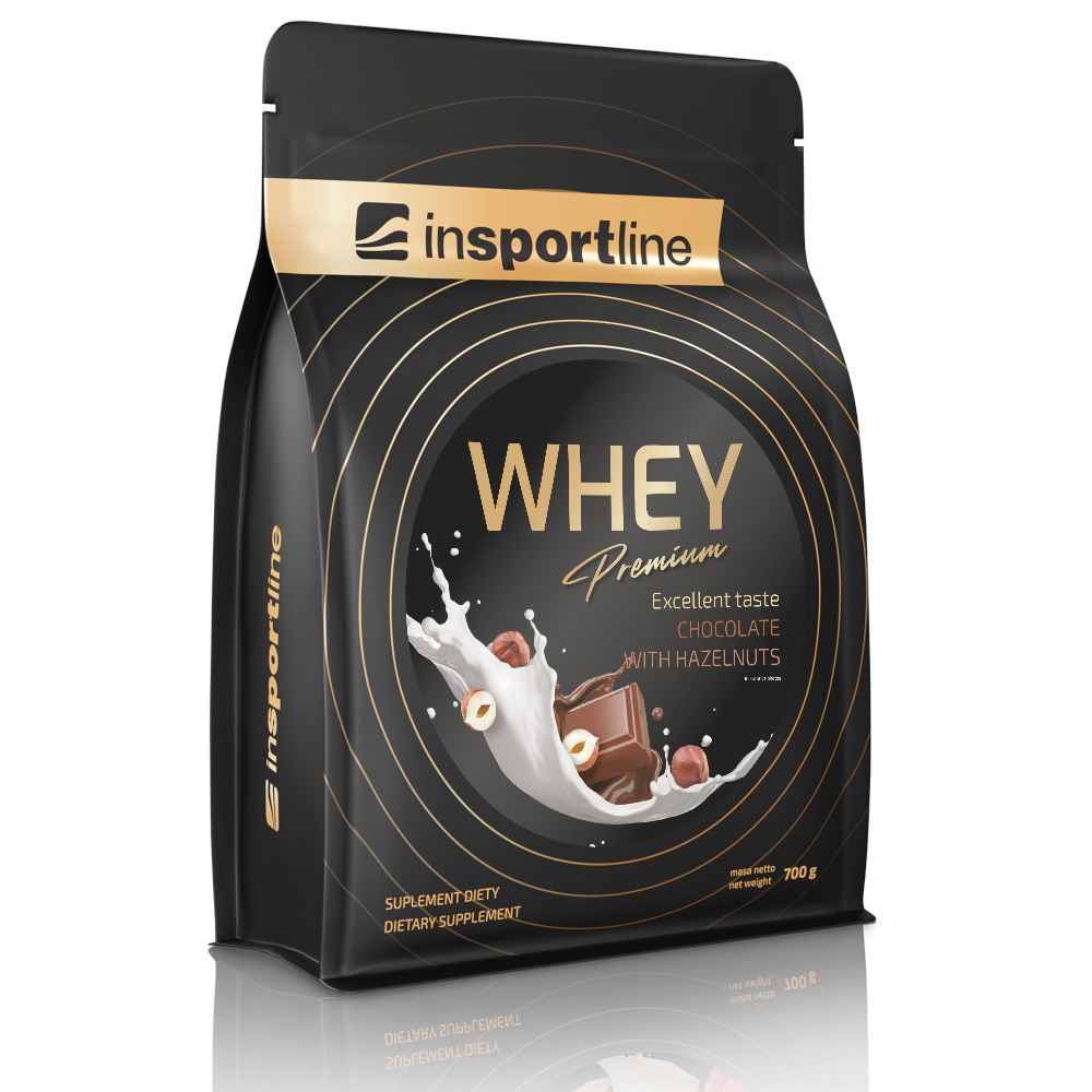Doplněk stravy inSPORTline WHEY Premium Protein 700g  čokoláda s lískovými oříšky Insportline