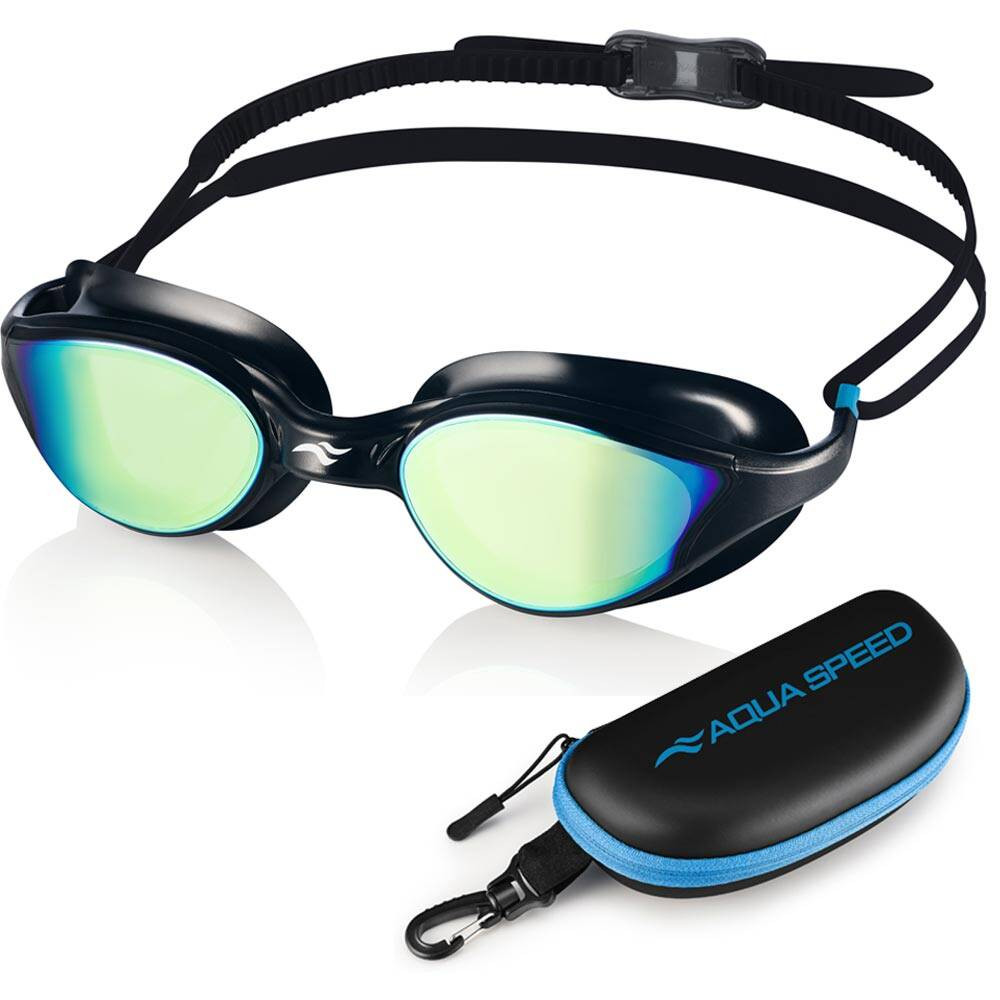Plavecké brýle Aqua Speed Vortex Mirror  Black/Blue/Rainbow Mirror Aqua speed