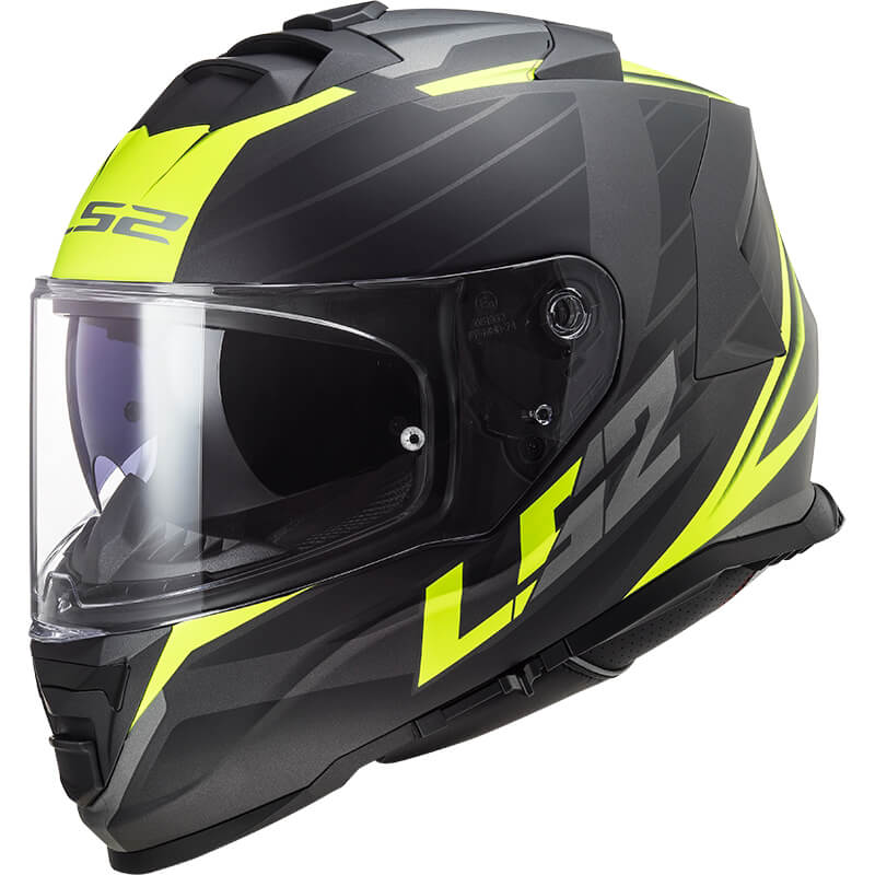 Moto helma LS2 FF800 Storm II Nerve Matt H-V Yellow  XS (53-54) Ls2